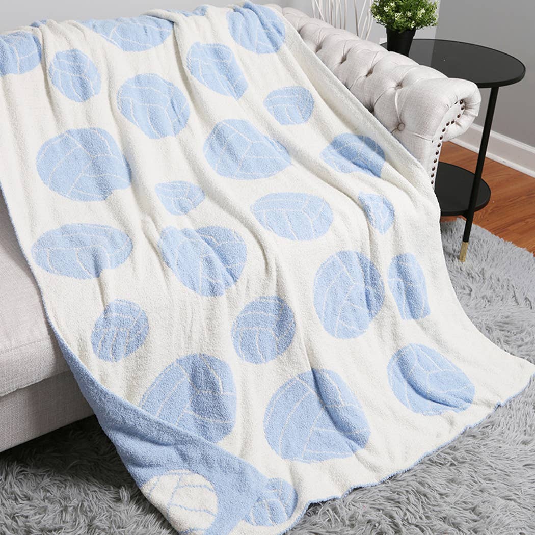 Volleyball Print Cozy Soft Throw Blanket