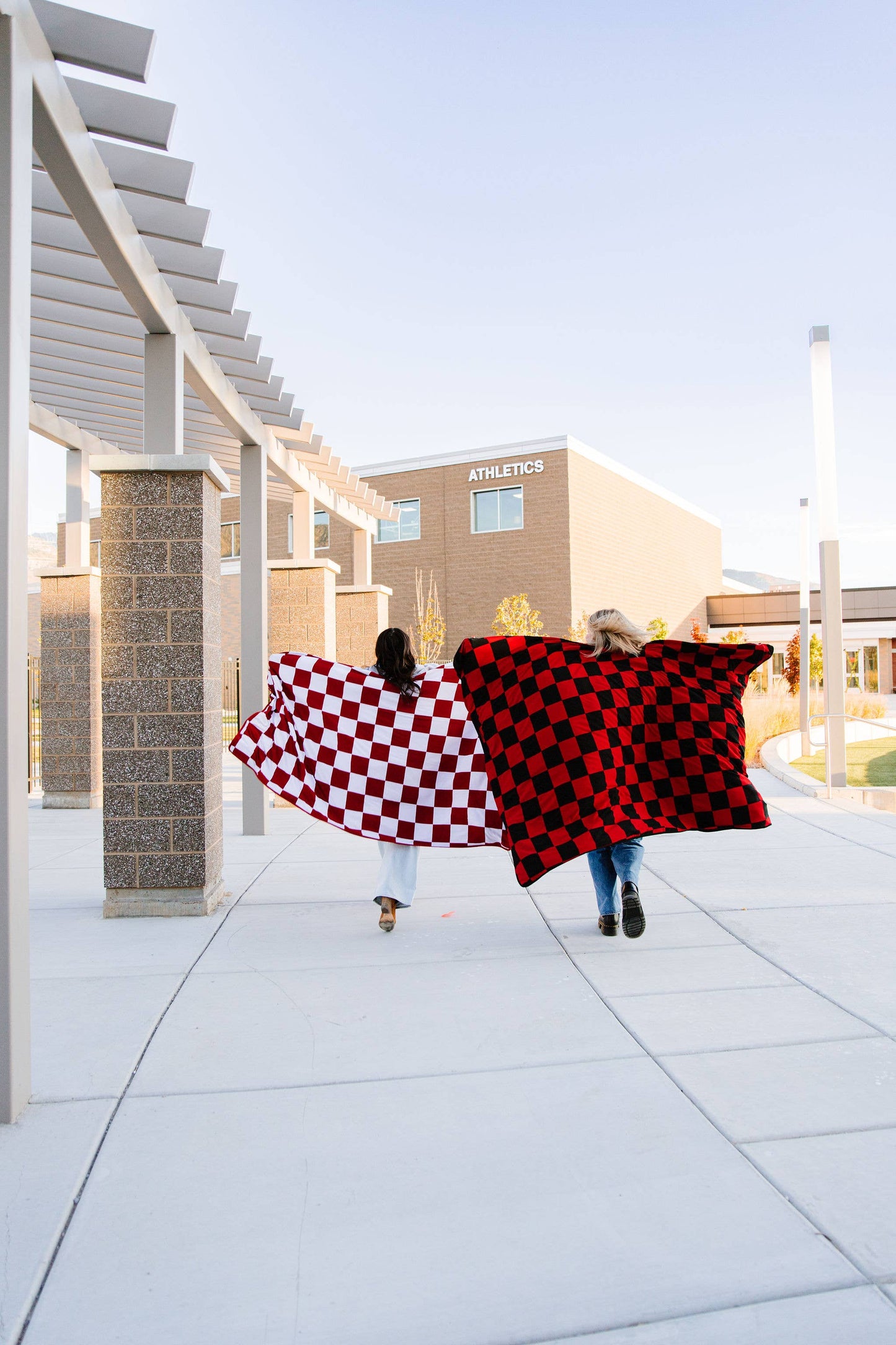 Red/White Adult Swaddle Blanket, Oversized Gameday, Tailgate