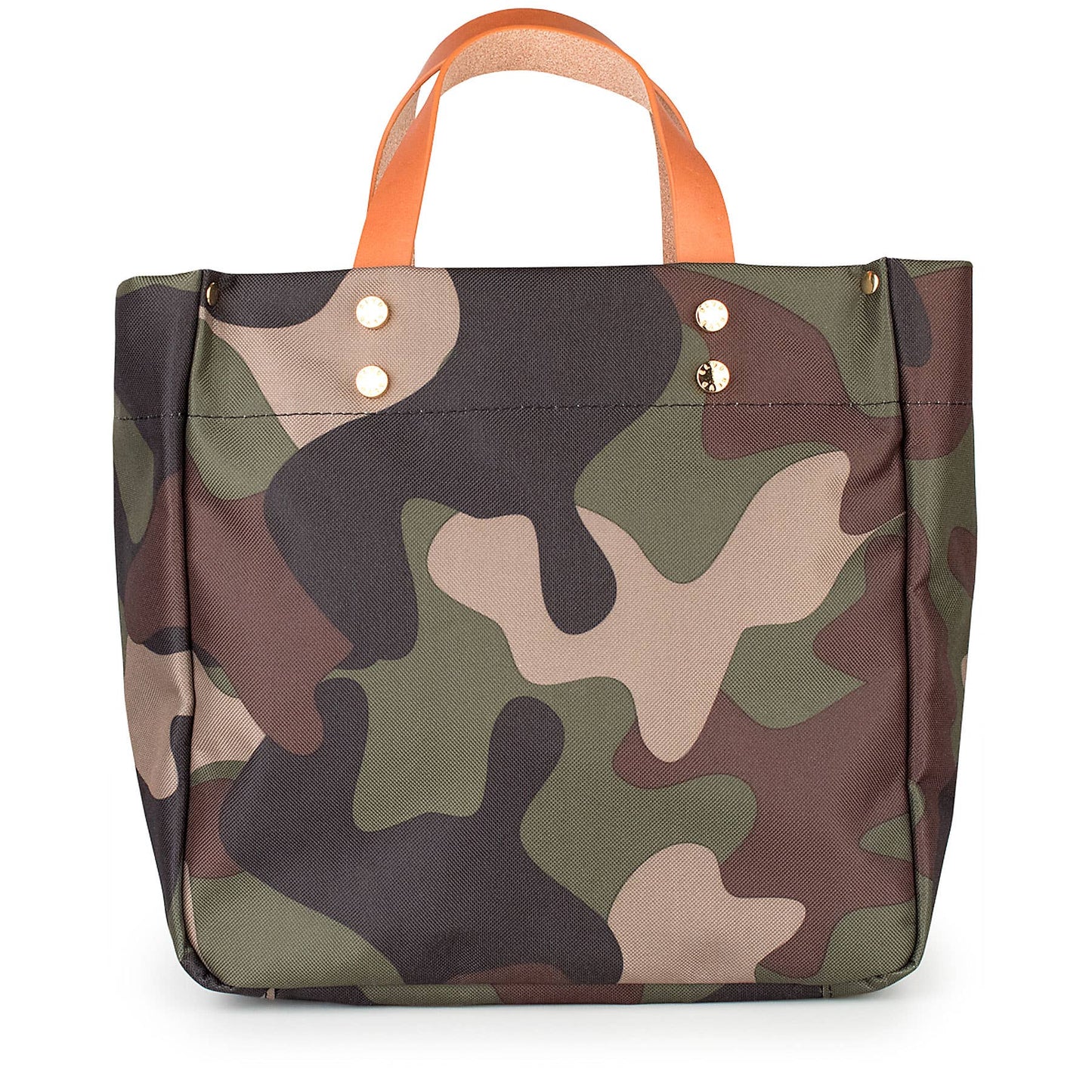 Joey Camo Nylon Tote with Leather Accents