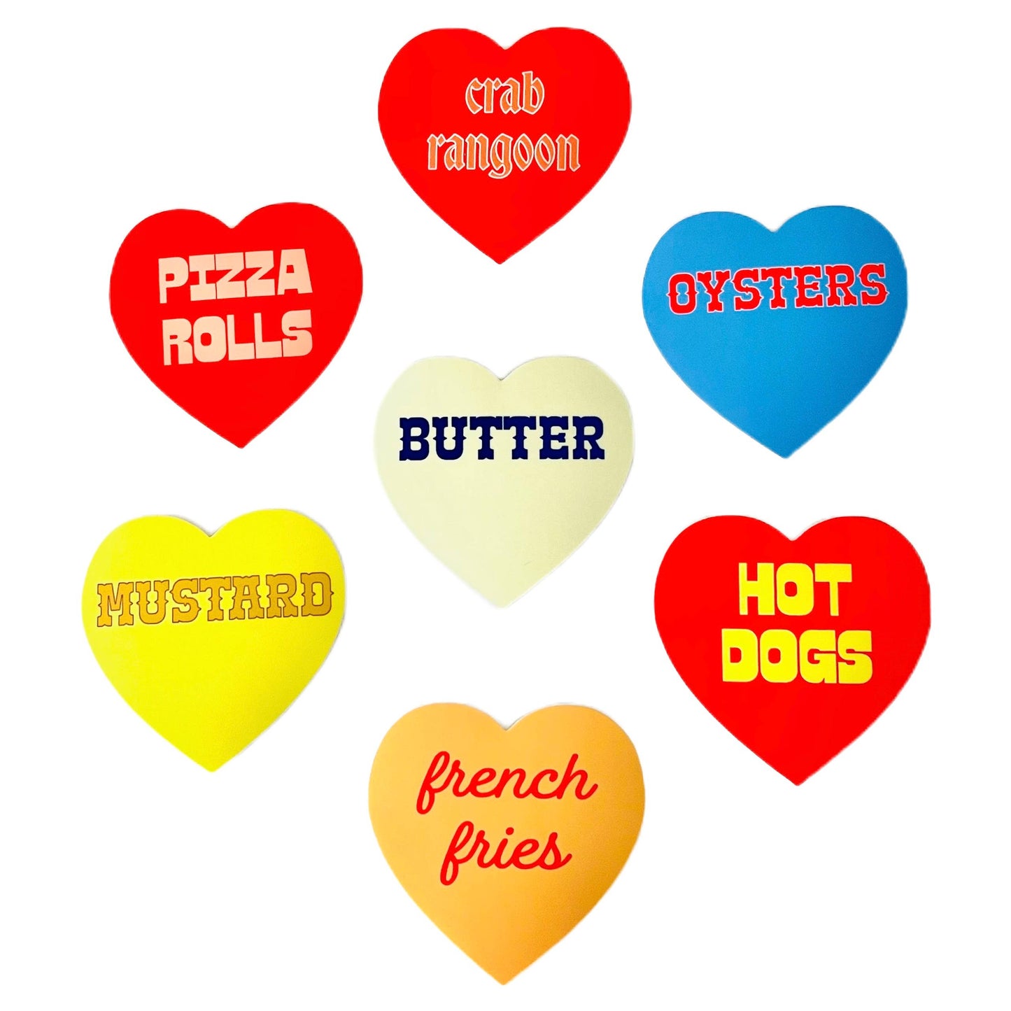 Butter heart sticker