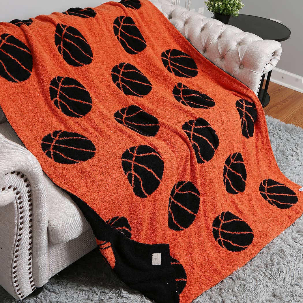 Basketball Printed Cozy Soft Throw Blanket