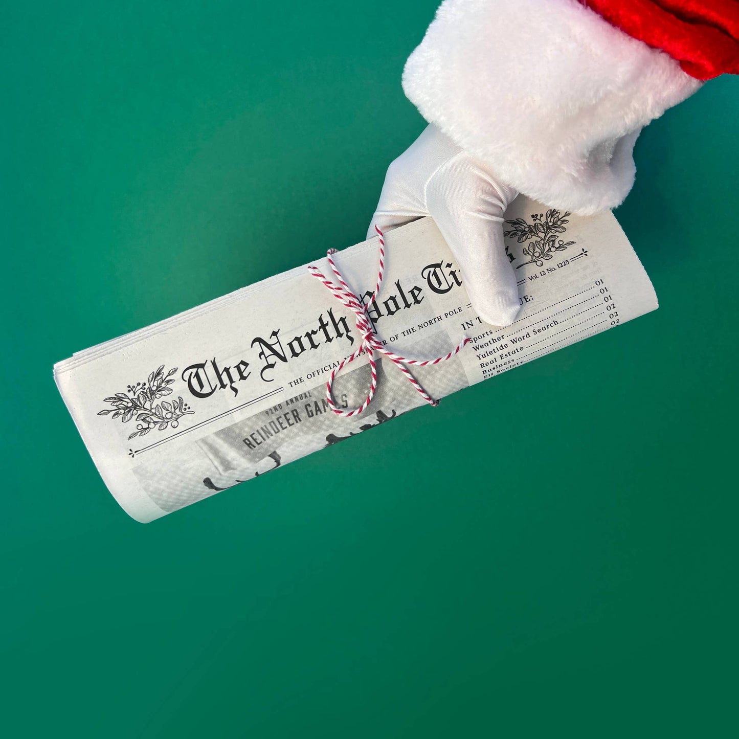 North Pole Times Newspaper - Holiday Gift Wrap + Activity