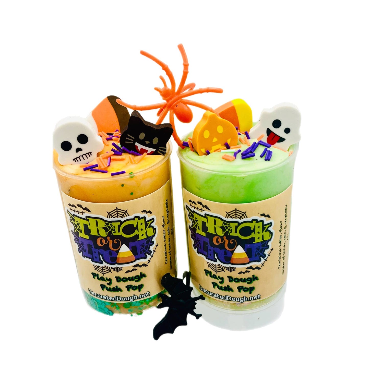 Halloween Kids Play Dough Push Pops!