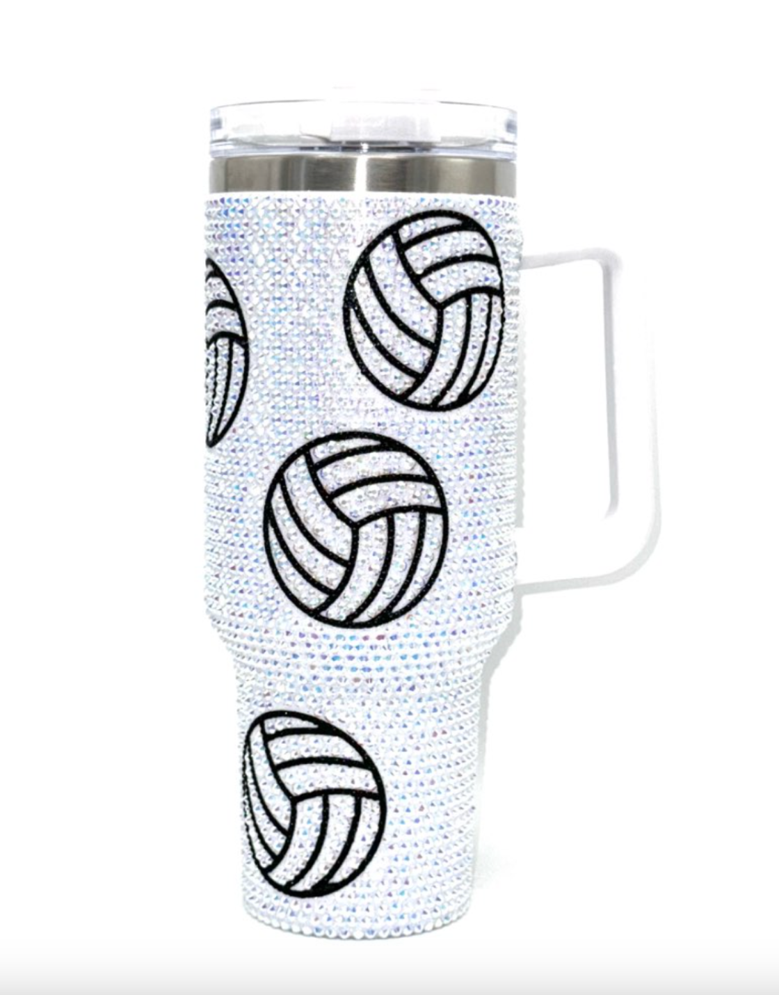 40 Oz. Crystal Volleyball Tumbler