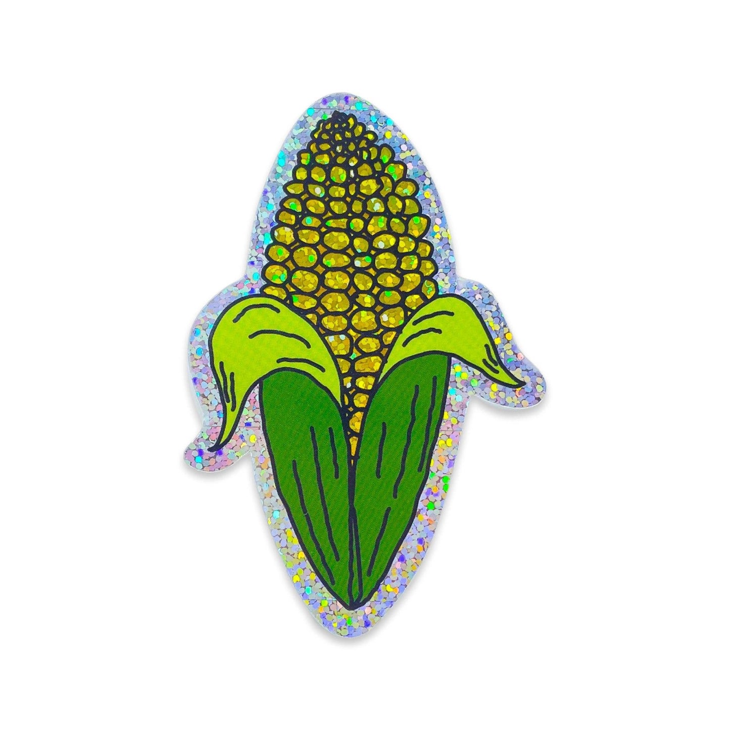 Glitter Corn Sticker