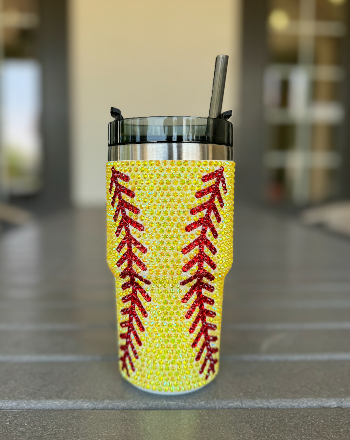 20 Oz. Crystal SOFTBALL "Blinged Out" Tumbler