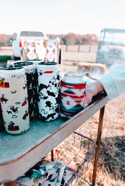 Vintage Cowboy Tall Koozie