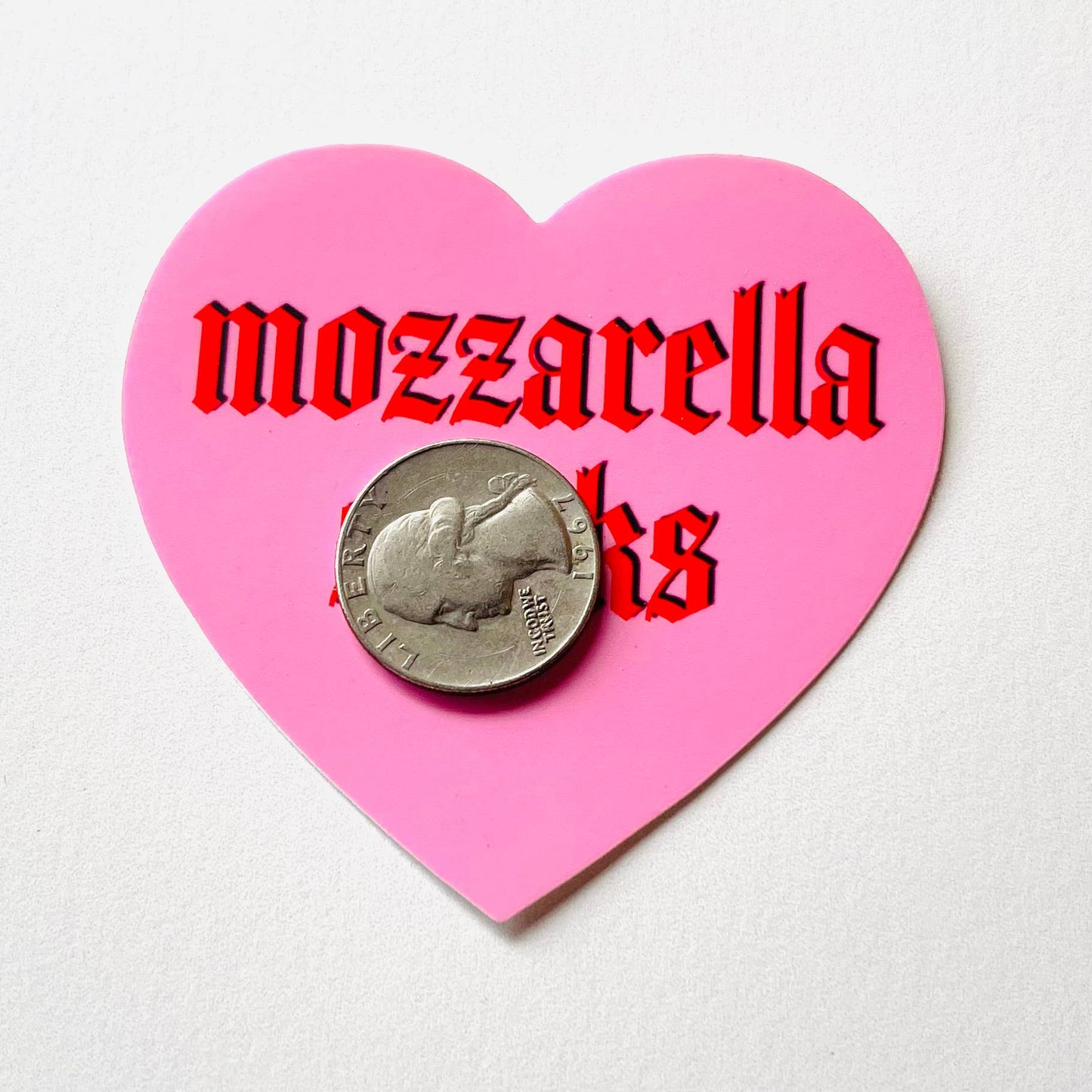 Mozzarella sticks Heart Sticker