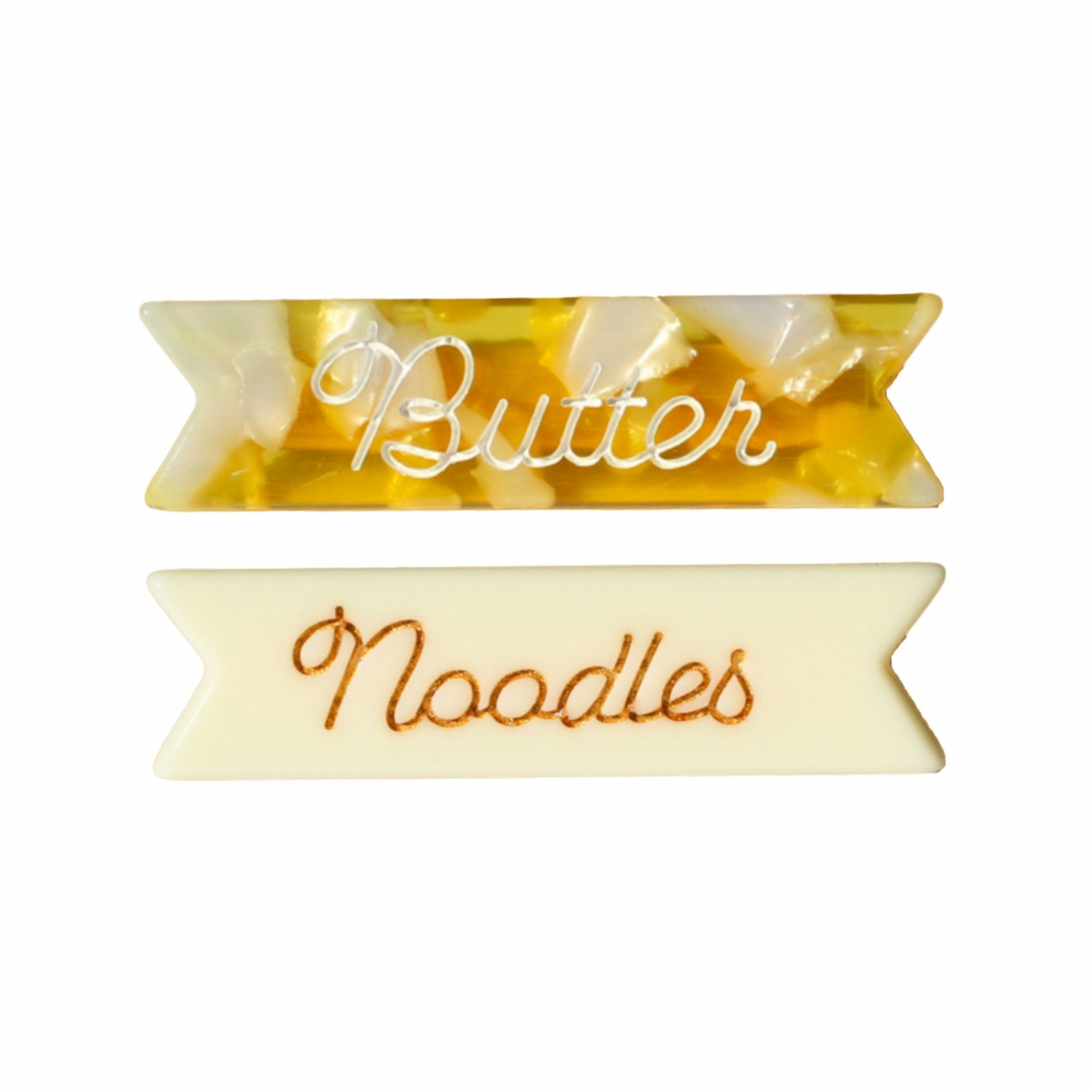 Butter Noodles Hair Clips