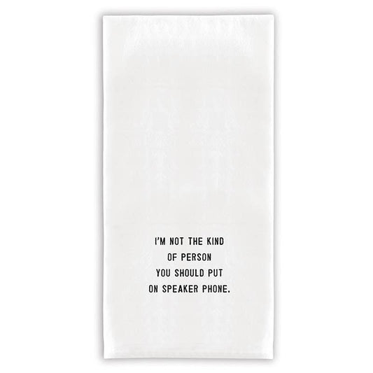 Speaker Phone Tea Towel