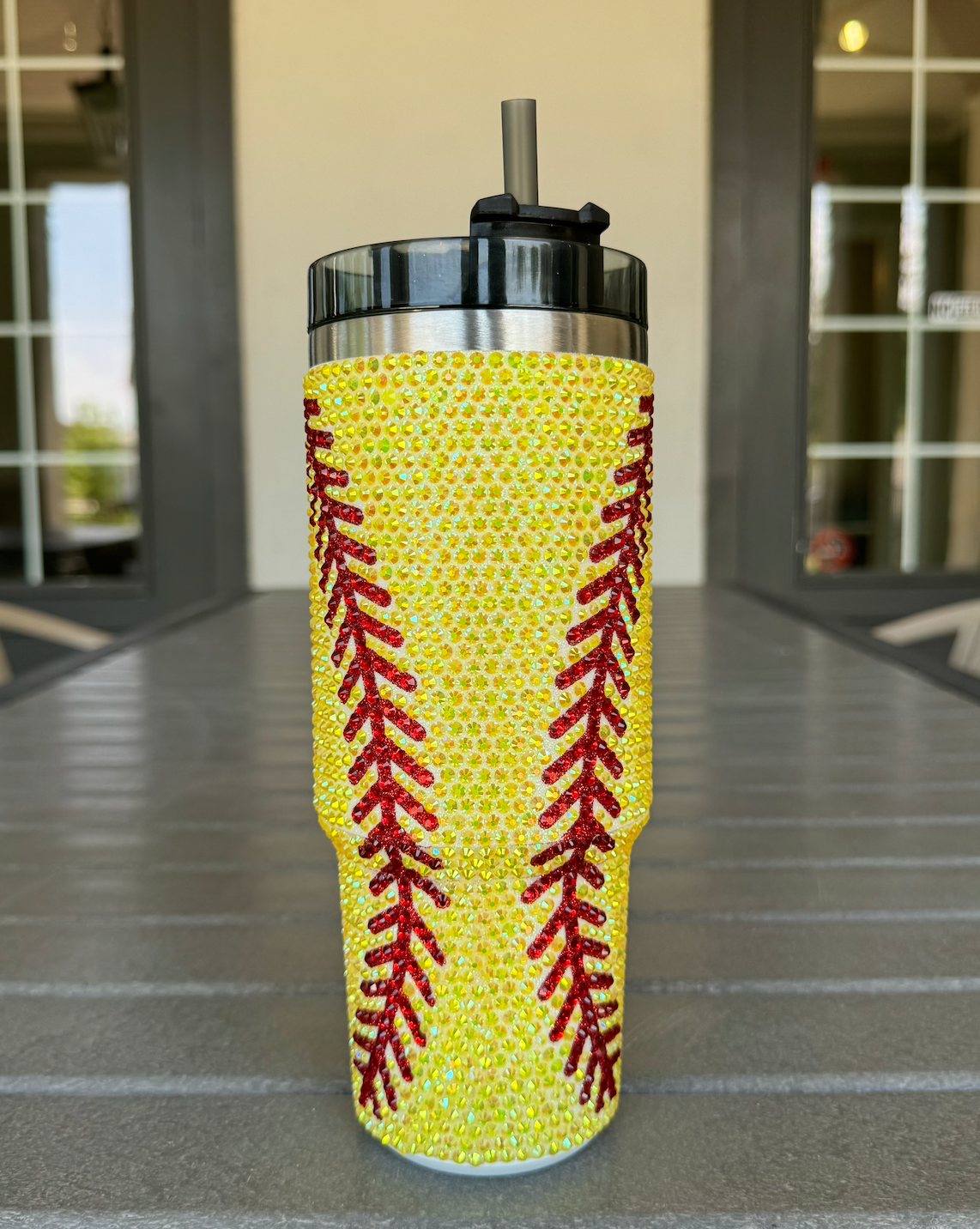 20 Oz. Crystal SOFTBALL "Blinged Out" Tumbler