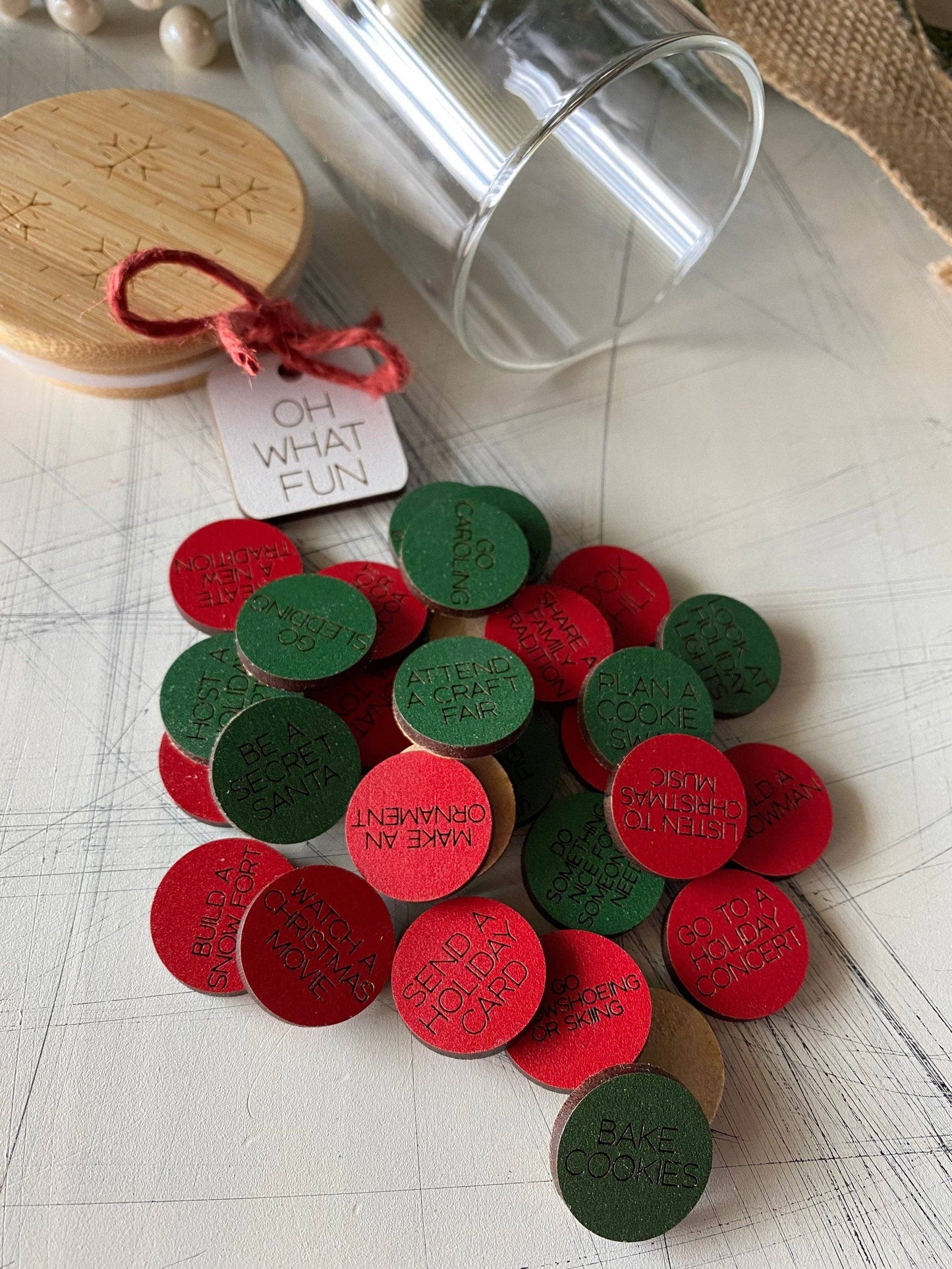 Winter Activity Token Jar